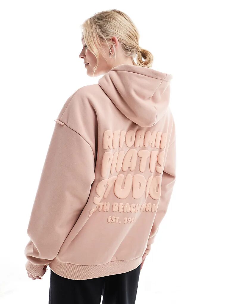 

Толстовка с капюшоном Reformer Back Graphic в розовом цвете South Beach