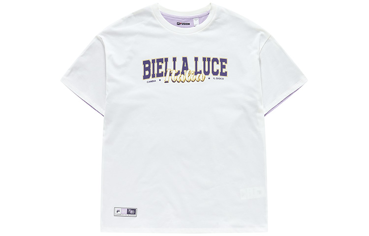 

FILA FUSION Футболка с рукавом дроп-шоулд женская белая