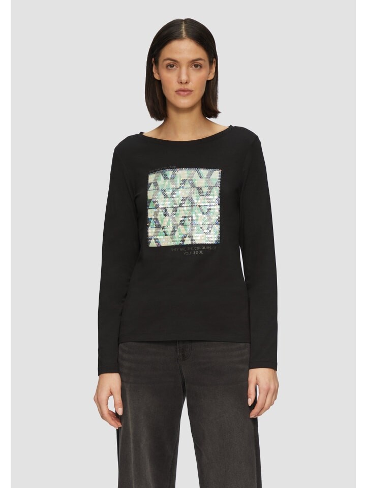 

Футболка s.Oliver T-Shirt langarm, черный