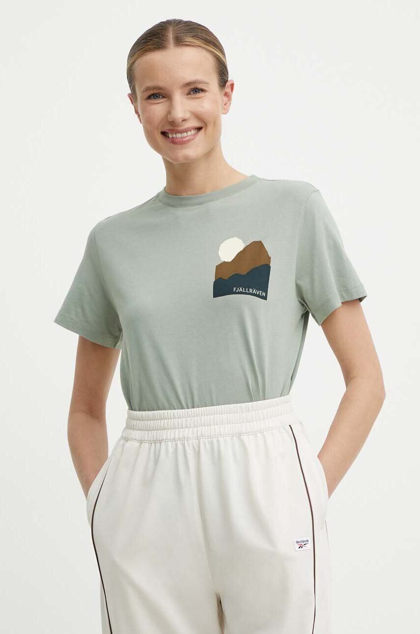 

Футболка из хлопка Fjallraven, зеленый