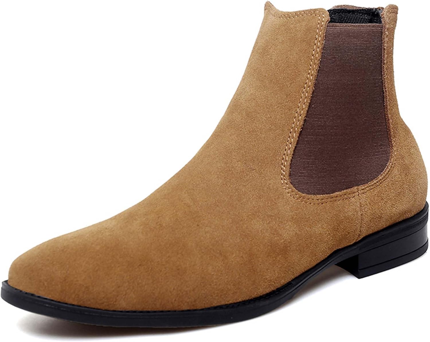 

Мужские ботинки челси большого размера, модные замшевые, для делового, повседневного и формального стиля, с противоскользящим покрытием, для работы, офиса, униформы, свадьбы, банкета, церкви, костюма, платья, высокие кожаные ботинки Generic, жел...