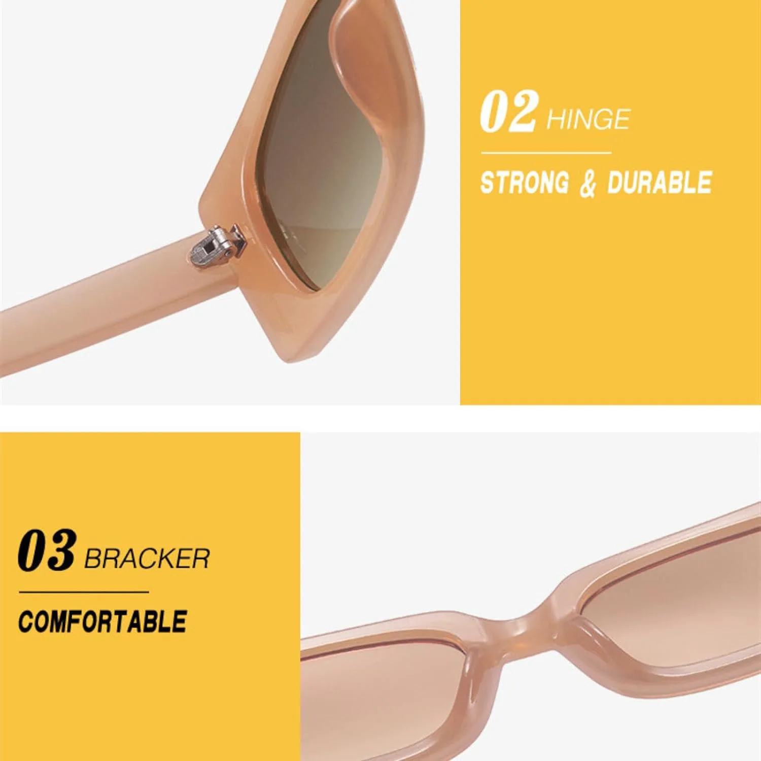 

Модные солнцезащитные очки конфетных цветов для женщин, ретро-очки прямоугольной формы, защита от УФ-излучения UV400 для мужчин TOIPASTN, Blue Pattern Gray