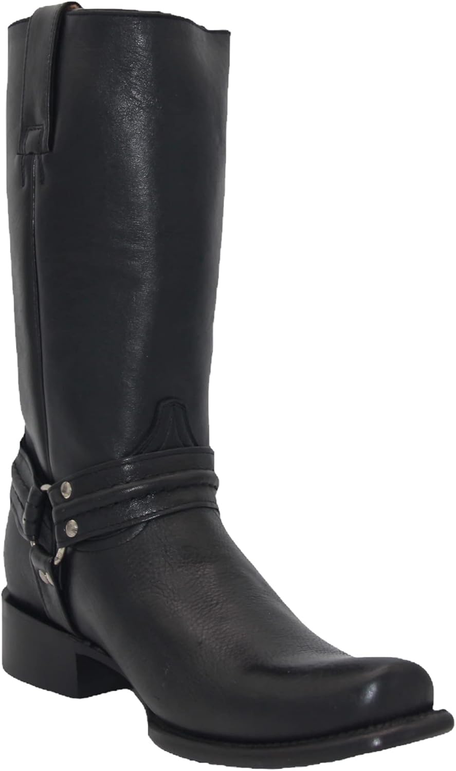 

Мужские байкерские ботинки The Western Shops из натуральной кожи с квадратным носком, 28 см, черный