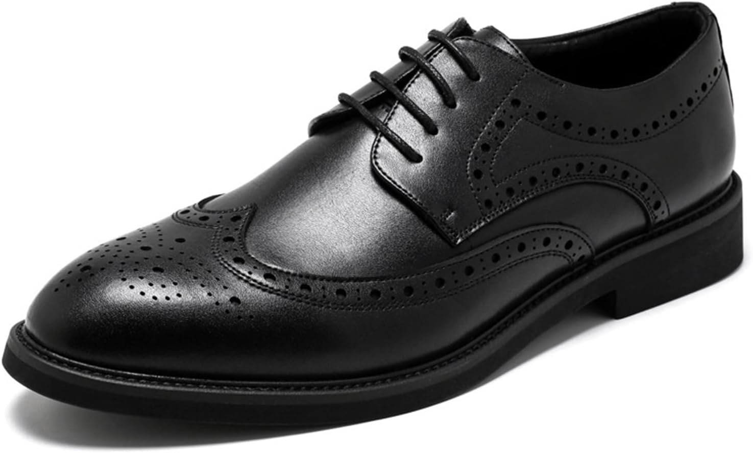 

Мужские классические туфли KYOESCAI, деловые броги дерби, удобные оксфорды с крыльями, на шнуровке, черный