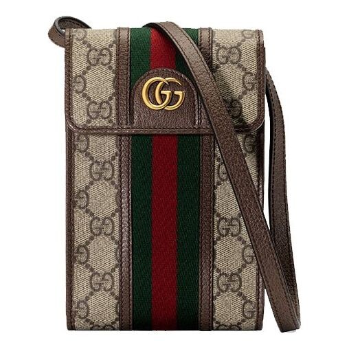 

Сумка ophidia mini-sized single-shoulder bag brown Gucci, бежевый
