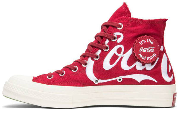 Кроссовки kith x coca-cola x chuck 70 hi 'america' Converse, красный — фото 2