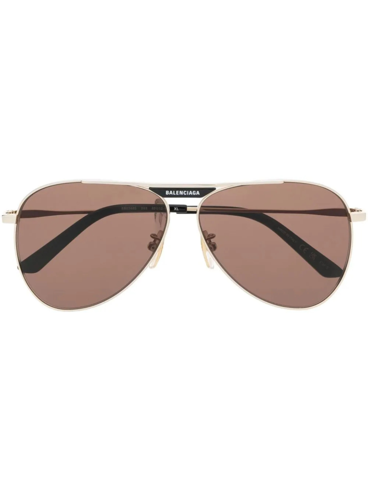 

Солнцезащитные очки-пилоты Balenciaga Eyewear, золотой