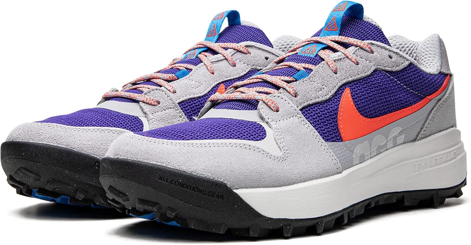 Кроссовки мужские Nike ACG Lowcate, цвет Wolf Grey/Bright Crimson — фото 2