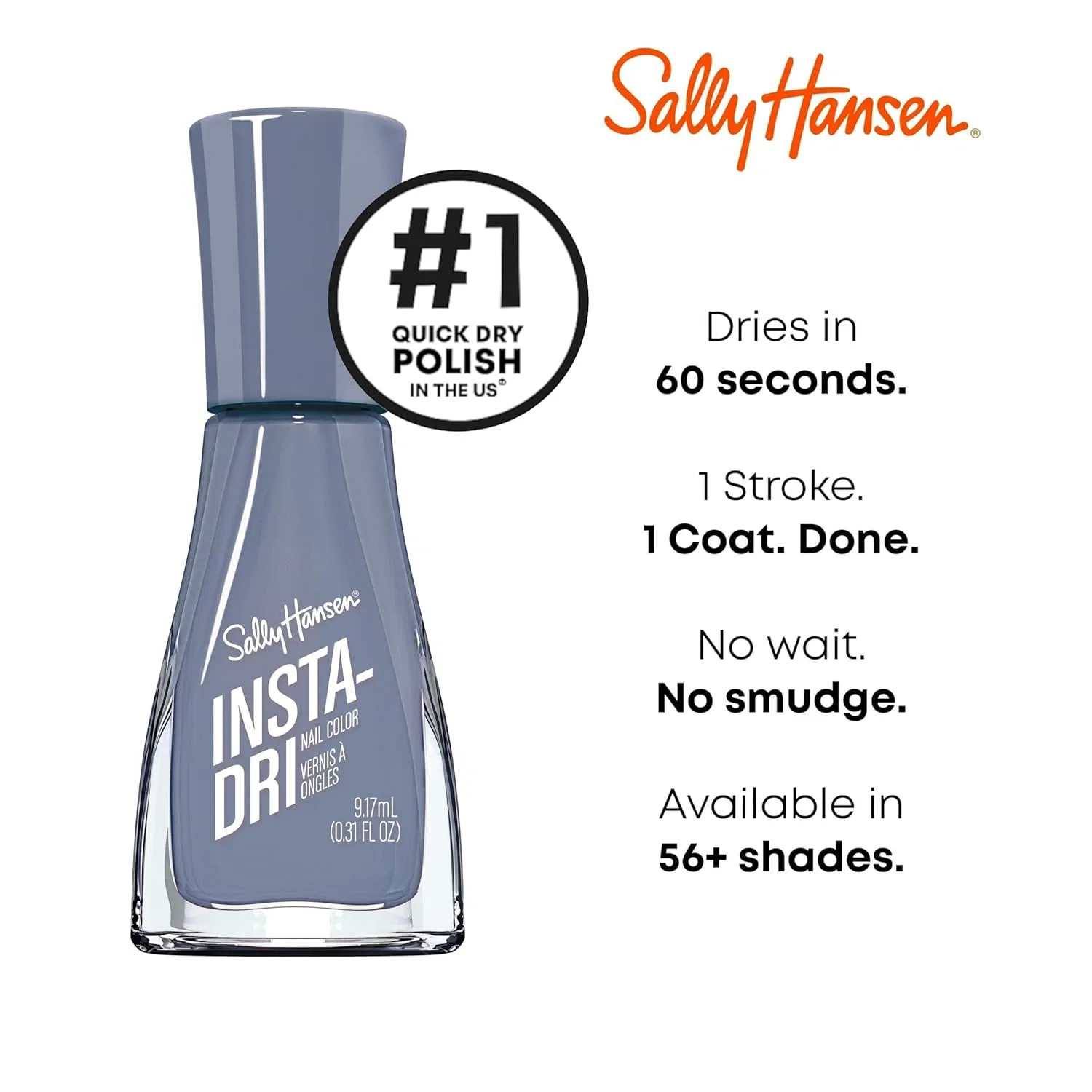 Быстросохнущий лак для ногтей «Insta-Dri» 508 Slow M-Ocean от Sally Hansen Sally Hansen — фото 4