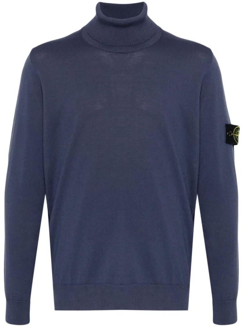 

Легкий чистый джемпер Stone Island, синий