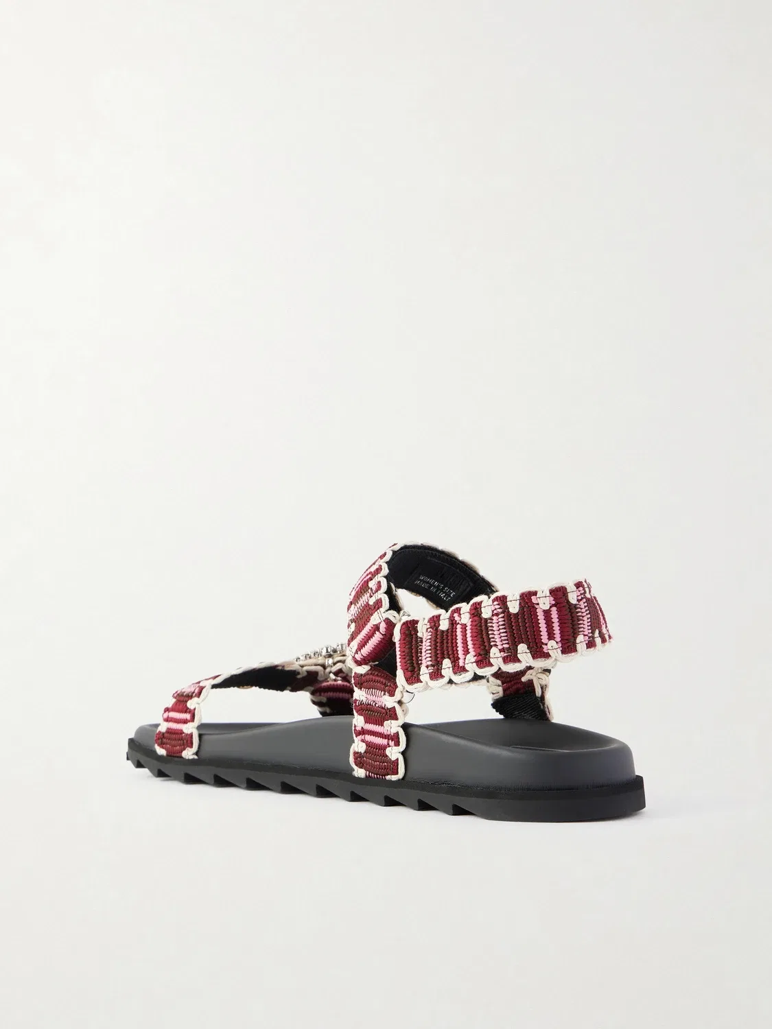 Декорированные сандалии без каблука Roger Vivier, мультицвет — фото 3