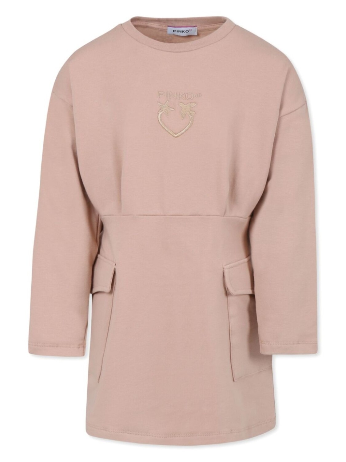 

Платье Pinko Kids Love Birds с вышивкой, розовый