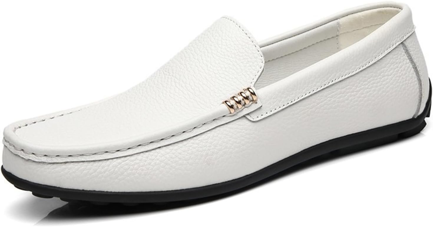 

Мужские мокасины Abborora Penny Loafers для вождения, повседневная офисная обувь без шнурков, белый