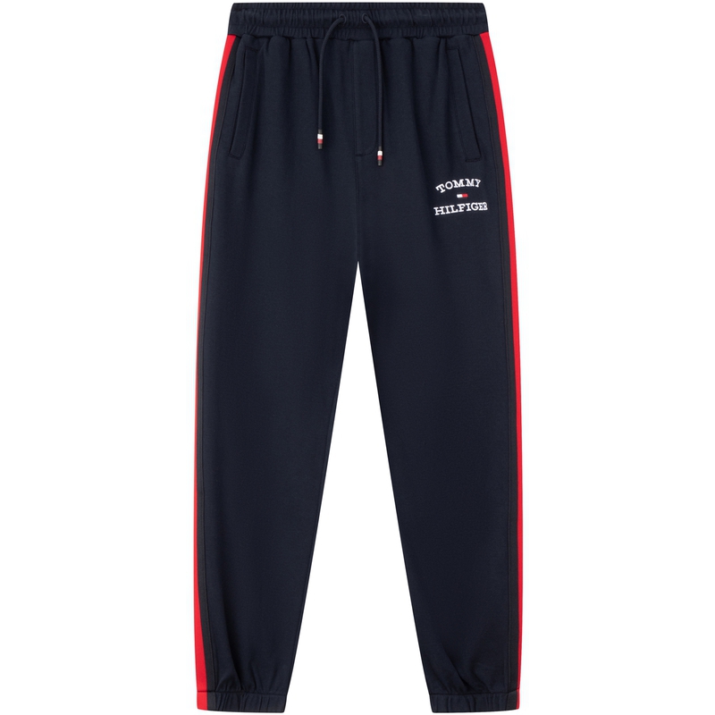 Детские вязаные спортивные штаны Tommy Hilfiger, хаки — фото 3