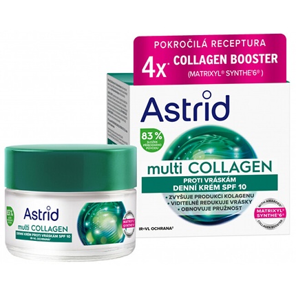 

Дневной крем против морщин и восстановления эластичности кожи Spf 10 Multi Collagen - 50 мл Astrid