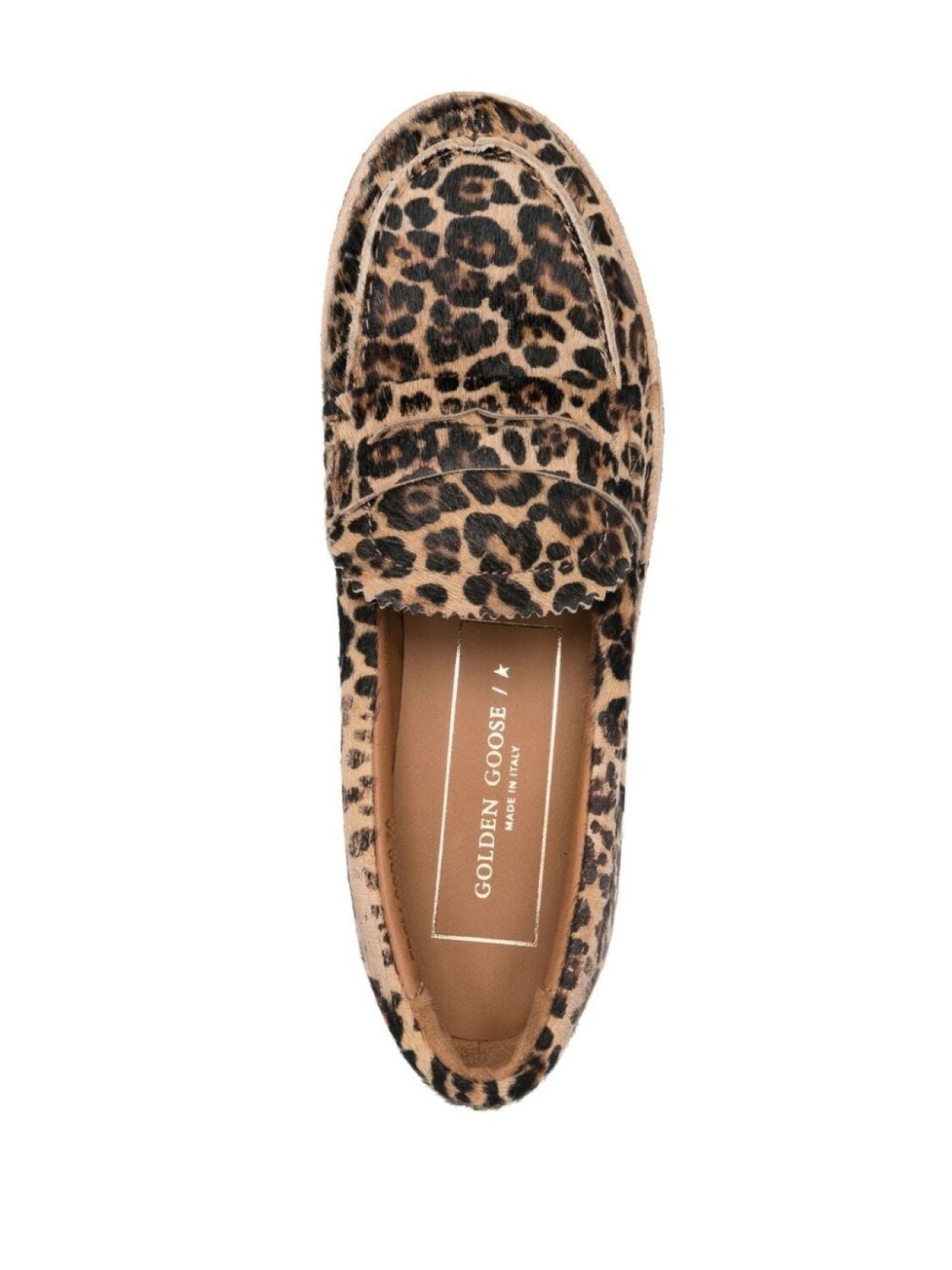Golden Goose лоферы с леопардовым принтом, коричневый — фото 4