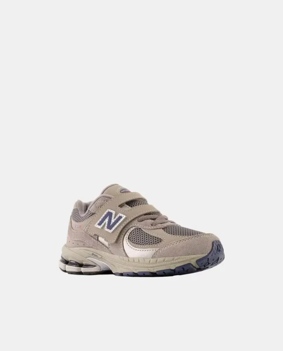 Детская повседневная обувь 2002 на липучке New Balance, серый — фото 4
