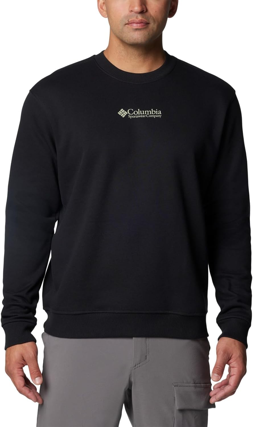 

Толстовка Columbia mens Meridian Creek Crew, Black/Csc Center Chest