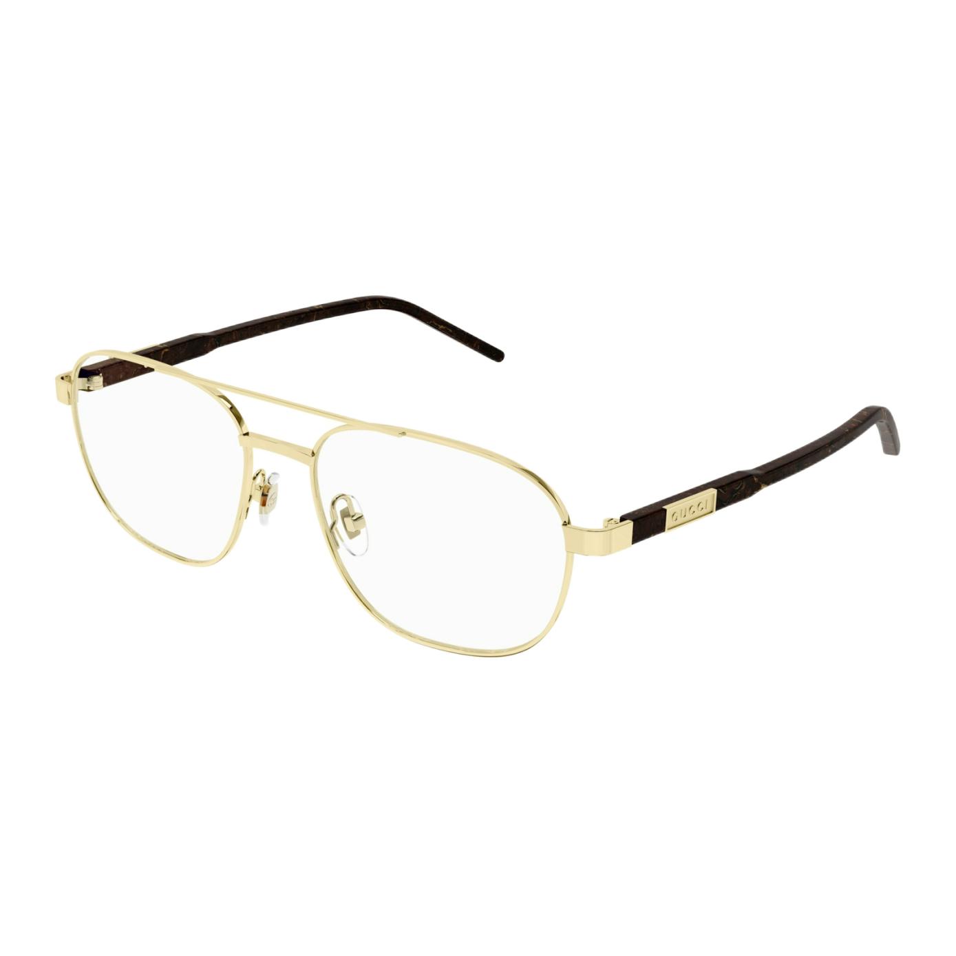 

GUCCI Очки пилотской оправы Pilot Frame, Gold