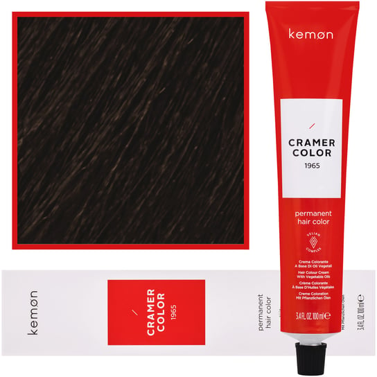 

Кремовая краска для волос с растительными маслами 4.08 Nordic Natural Brown, 100 мл Kemon, Cramer Color