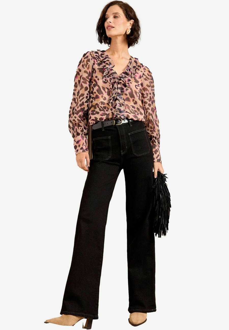 

Блуза Love & Roses Blouse, Neutral Animal/Beige