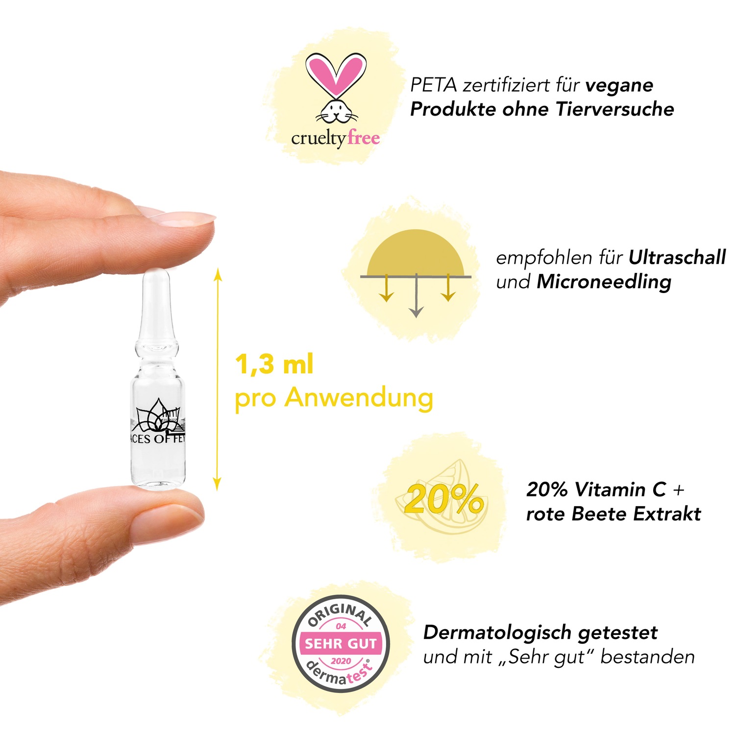 Бустер Faces Of Fey — Для лица % vitamin c booster ampullen , , объем, 1.3 мл — фото 3