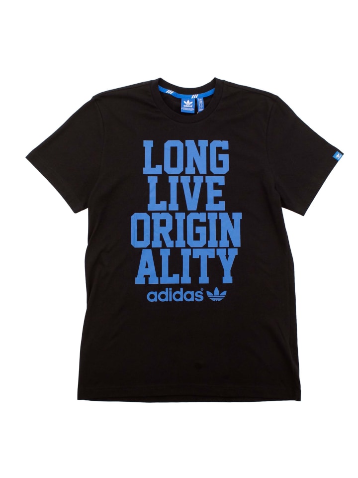 

Футболка со слоганом черного цвета adidas, Черный, Футболка со слоганом черного цвета adidas