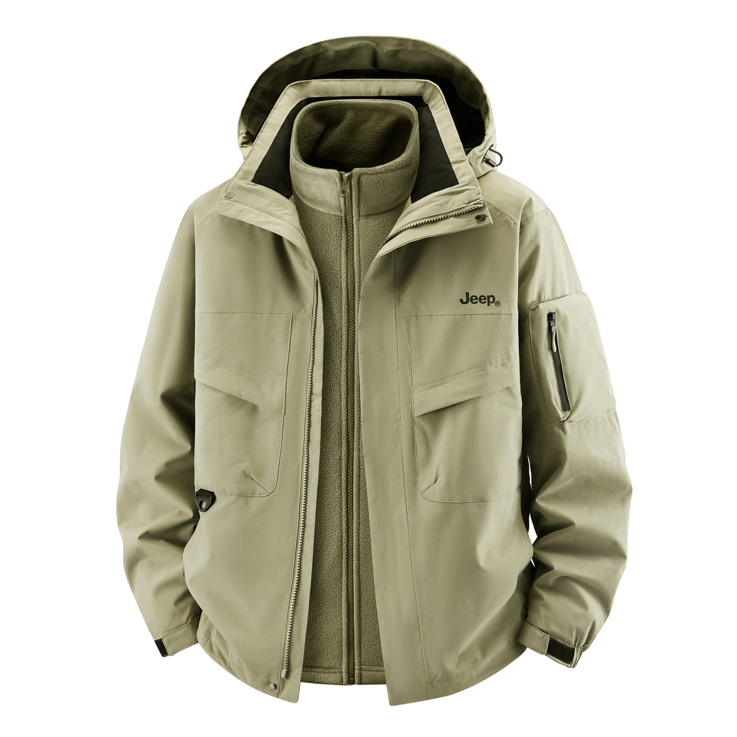 

Куртка Unisex из коллекции Classic Collection Jeep, army зеленый (3-in-1 polar fleece liner)