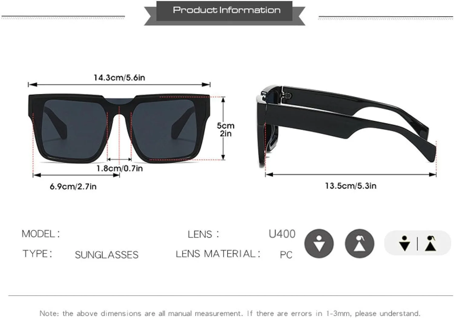 

Солнцезащитные очки с защитой от УФ-излучения UV400 | Свободный стиль панк | Для женщин и мужчин | Для занятий спортом на открытом воздухе и вождения DSVIGF, Purple
