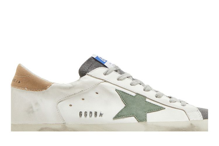 Кроссовки Golden Goose Golden Goose Superstar 'White Military Green', белый — фото 3