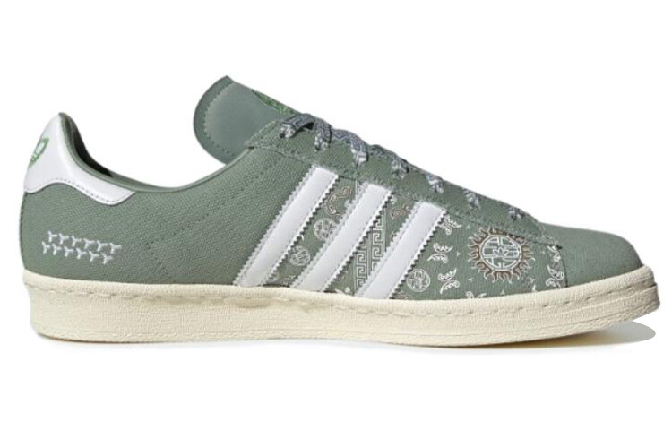 Кроссовки Campus Adidas Originals 80s 'Peking Opera - Silver Green' — фото 2
