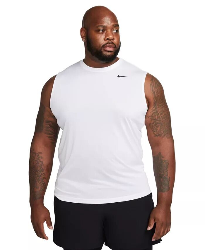 

Мужская футболка для фитнеса без рукавов Legend Dri-FIT Nike, белый