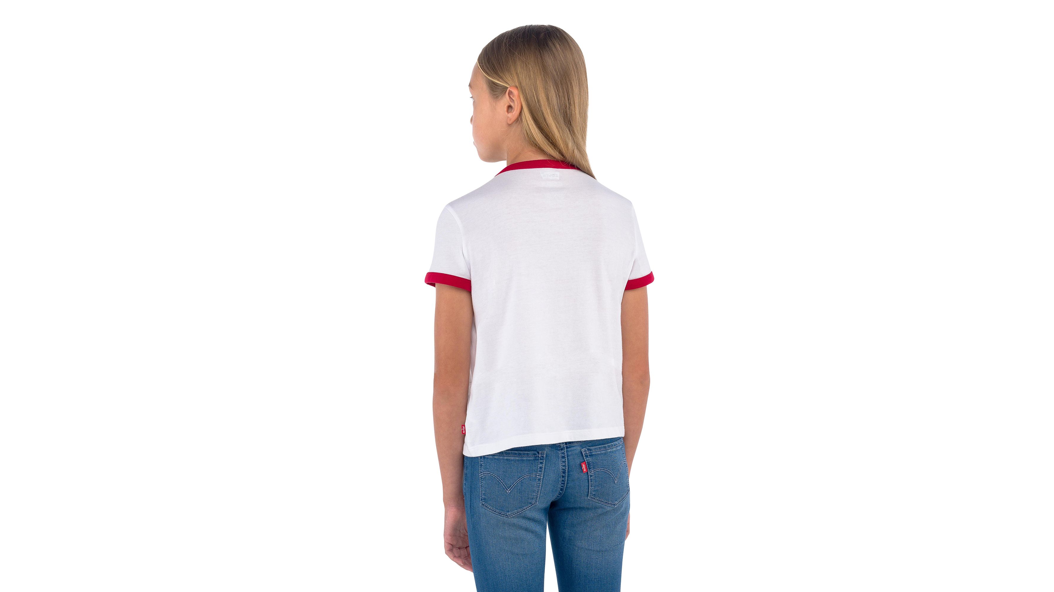 

Футболка Retro Ringer для больших девочек S-XL Levi's, цвет White
