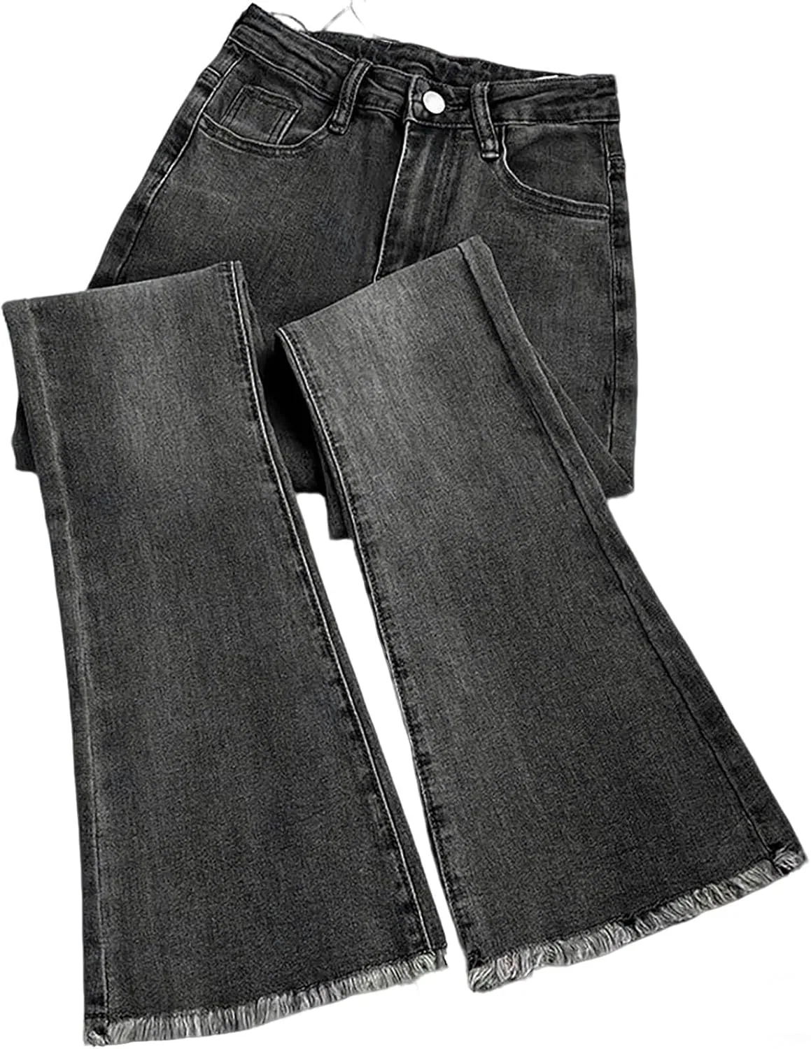 Джинсы с завышенной талией, Wide Leg, Black