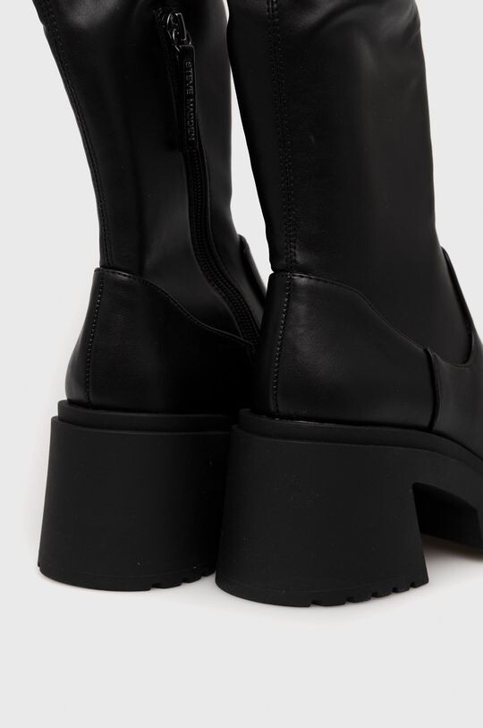 Женские сапоги Steve Madden высокие на платформе, черный — фото 3