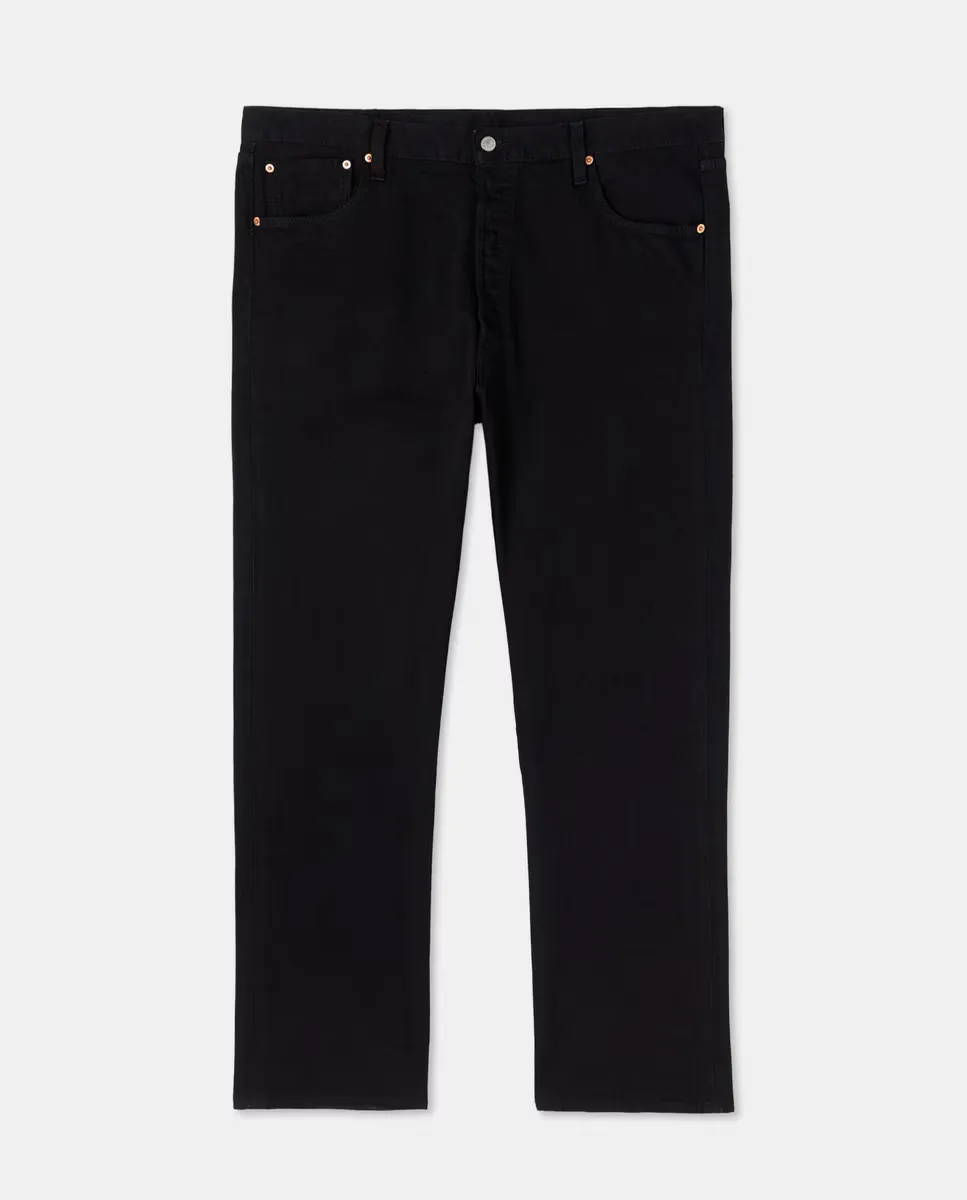 Мужские джинсы 501 Original Straight Cotton, большие размеры Levi's, черный — фото 4