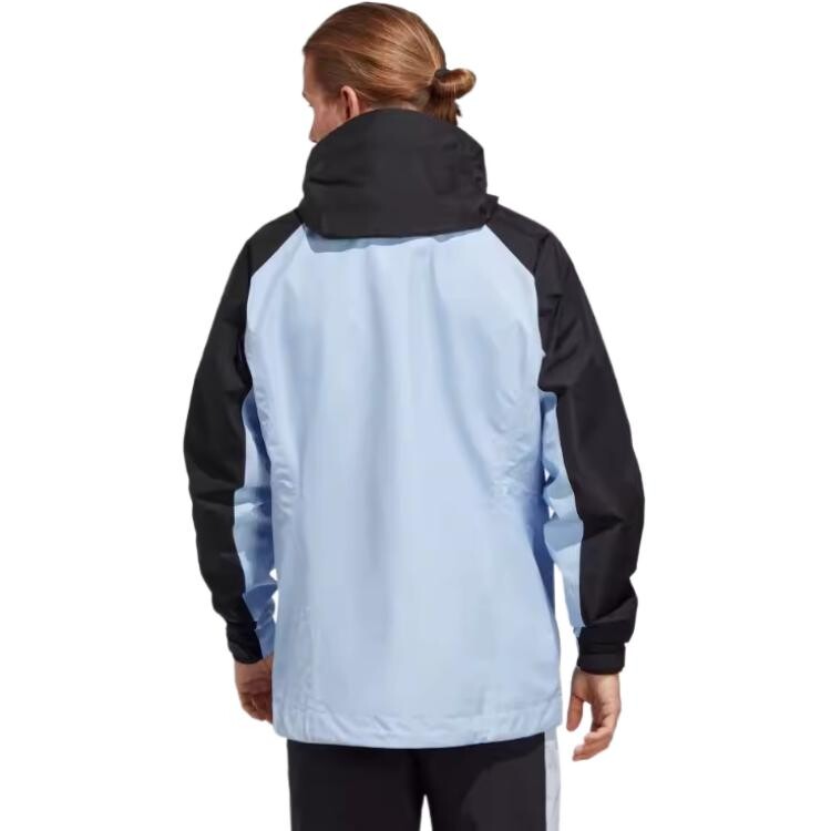 Куртка мужская Outdoor Light Powder Blue/черная Adidas, светло-голубой/черный — фото 2