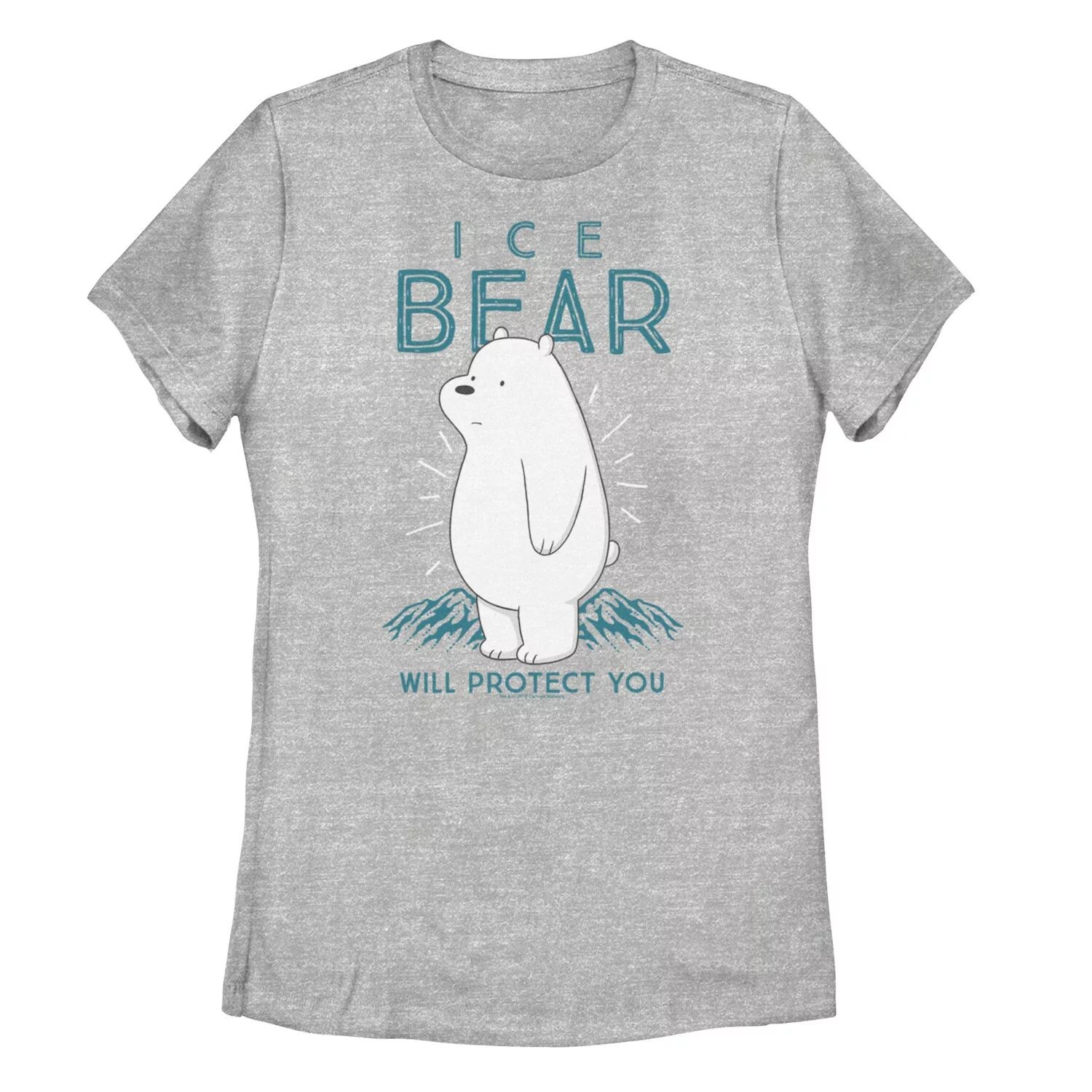 

Футболка с портретом We Bare Bears для юниоров Ice Bear Will Protect You Licensed Character