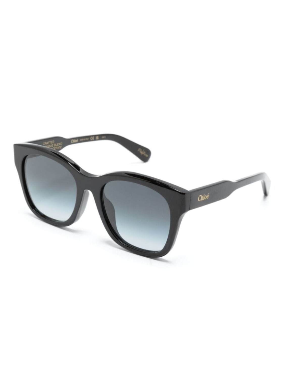 

Chloé Eyewear солнцезащитные очки Xena в квадратной оправе, черный
