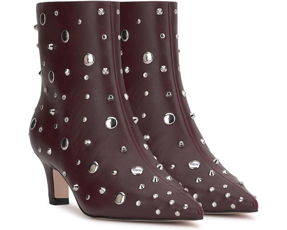 

Ботинки Jessica Simpson Viviana Kitten Heel Studded Bootie, цвет Dark Cherry