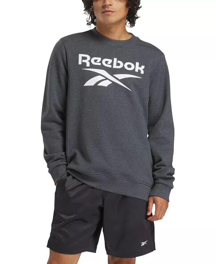 

Мужская флисовая толстовка с логотипом Identity Crew Reebok, зеленый