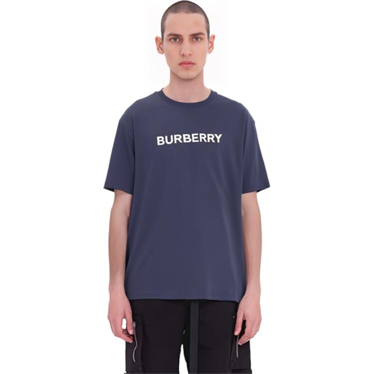Футболка мужская темно-синяя Burberry, темно-синий — фото 3