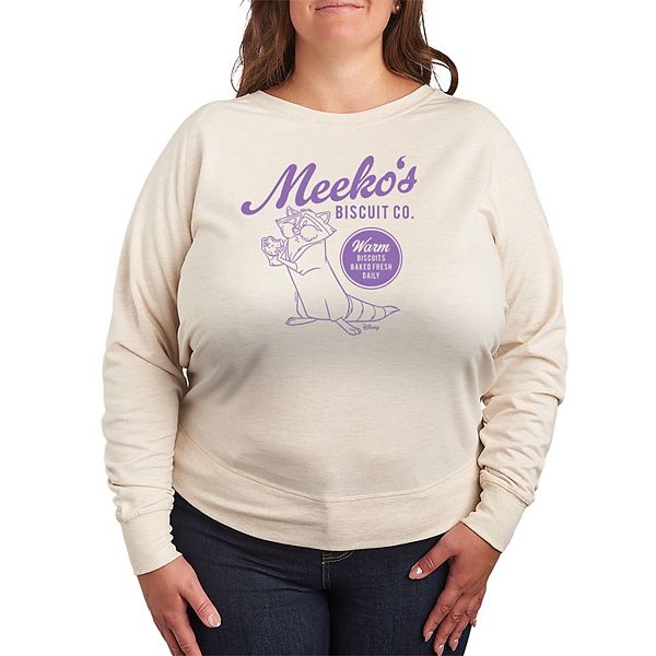 

Plus size футболка с длинным рукавом French terry meeko's biscuit co pocahontas Disney