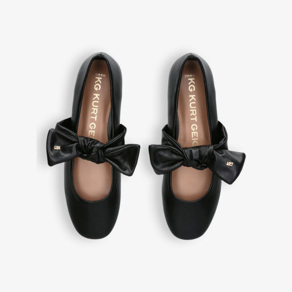 Балетки из искусственной кожи с бантом Kg Kurt Geiger, черный — фото 2