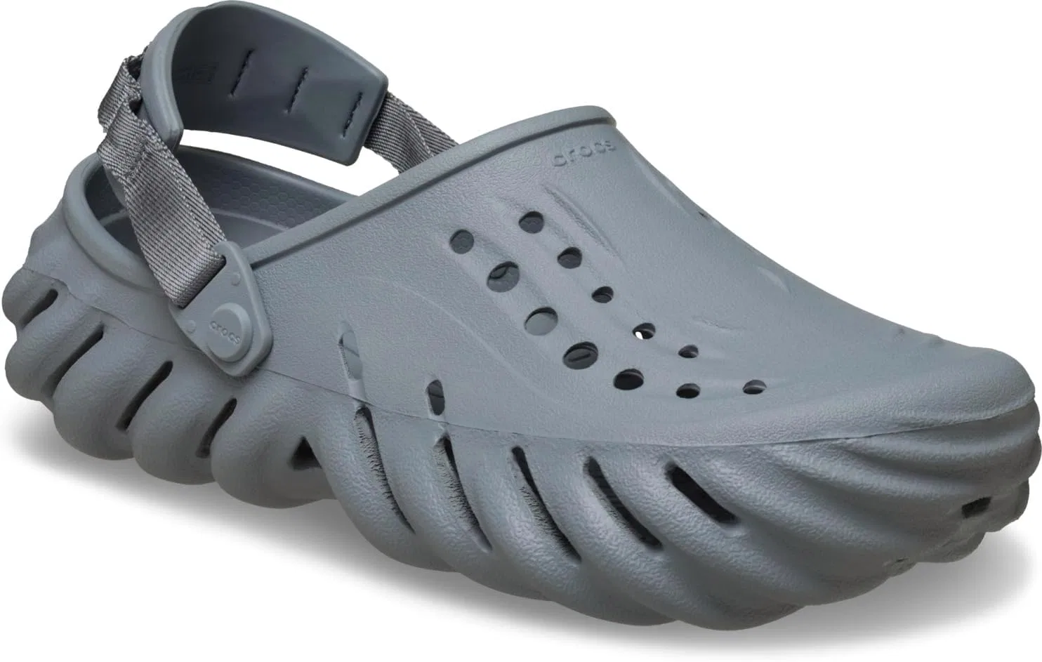 Crocs, унисекс взрослые сабо Echo, Concrete — фото 2