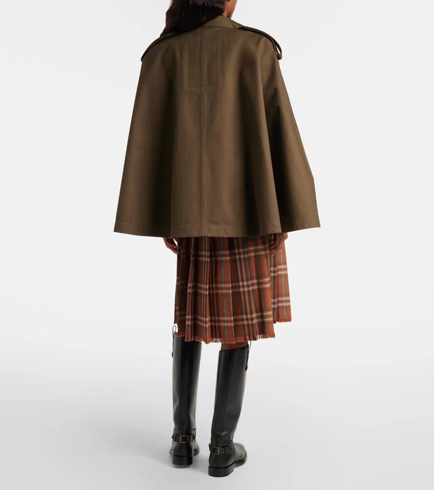 Юбка Burberry, женская, коричневый, шерстяная — фото 3