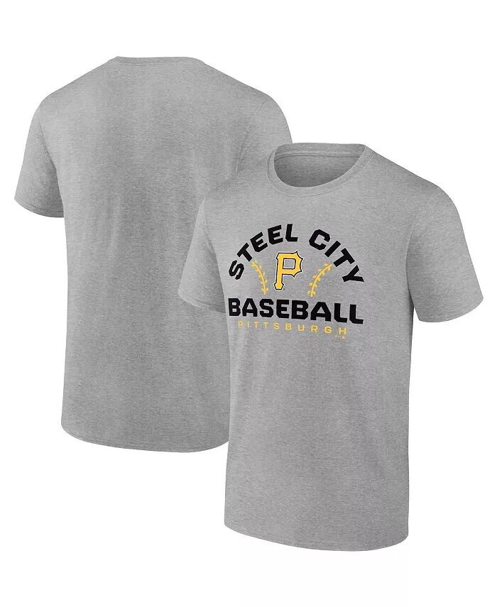 

Мужская серая футболка Pittsburgh Pirates Iconic Go for Two Fanatics