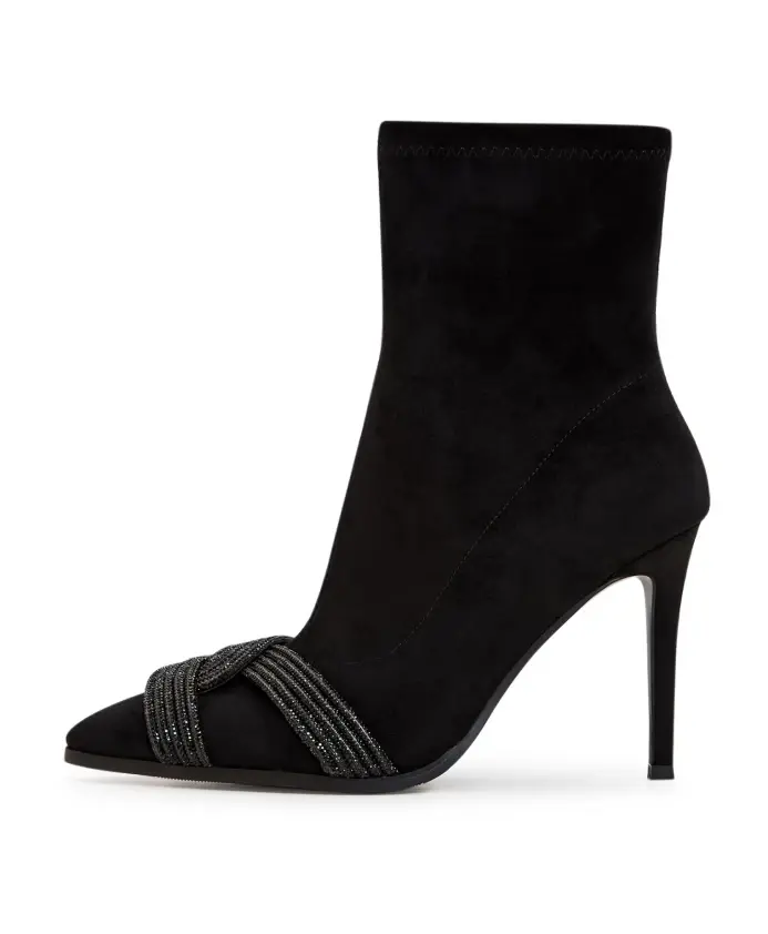 

Элегантные замшевые ботильоны Cesare Gaspari, черный
