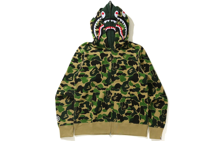 

Свитшот Shark Series для мужчин A Bathing Ape, зеленый