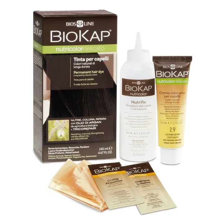 

Biokap Nutricolor Delicato 7.33 Органическая краска для волос золотисто-пшеничный блондин